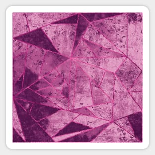 Pretty Pink and Purple Geometric Pattern Sticker